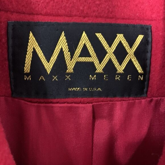 Maxx Meren Women's Size 10 Red Short Wool Pea Coat - Picture 4 of 4